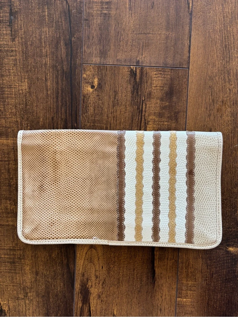 Carlos Falchi Patchwork Lizard Clutch